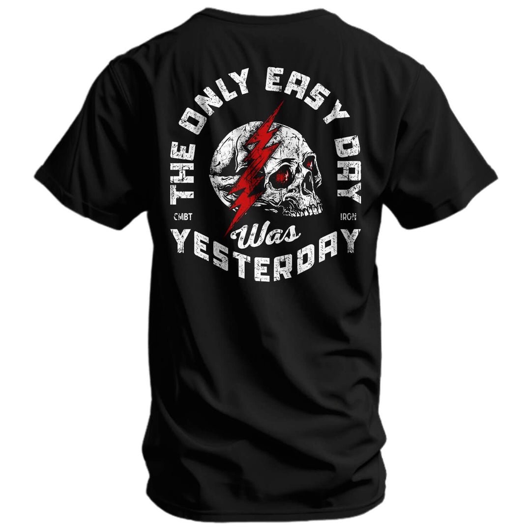 One Revolver Surfboards - Only Easy Day Was Yesterday Skull Men's T-Shirt GRAPHIC T-SHIRT