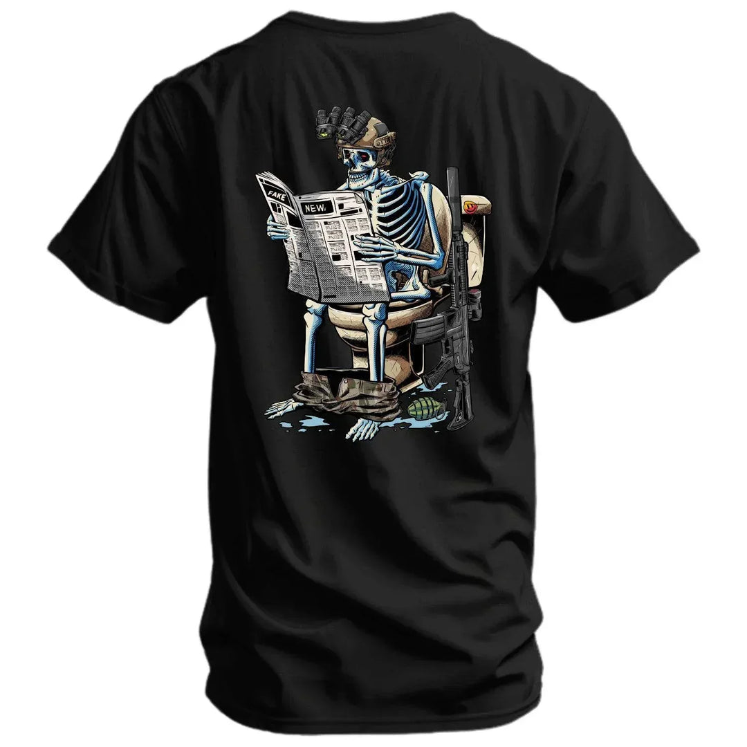 One Revolver Surfboards - Fake News Reading Operator Men's T-Shirt GRAPHIC T-SHIRT