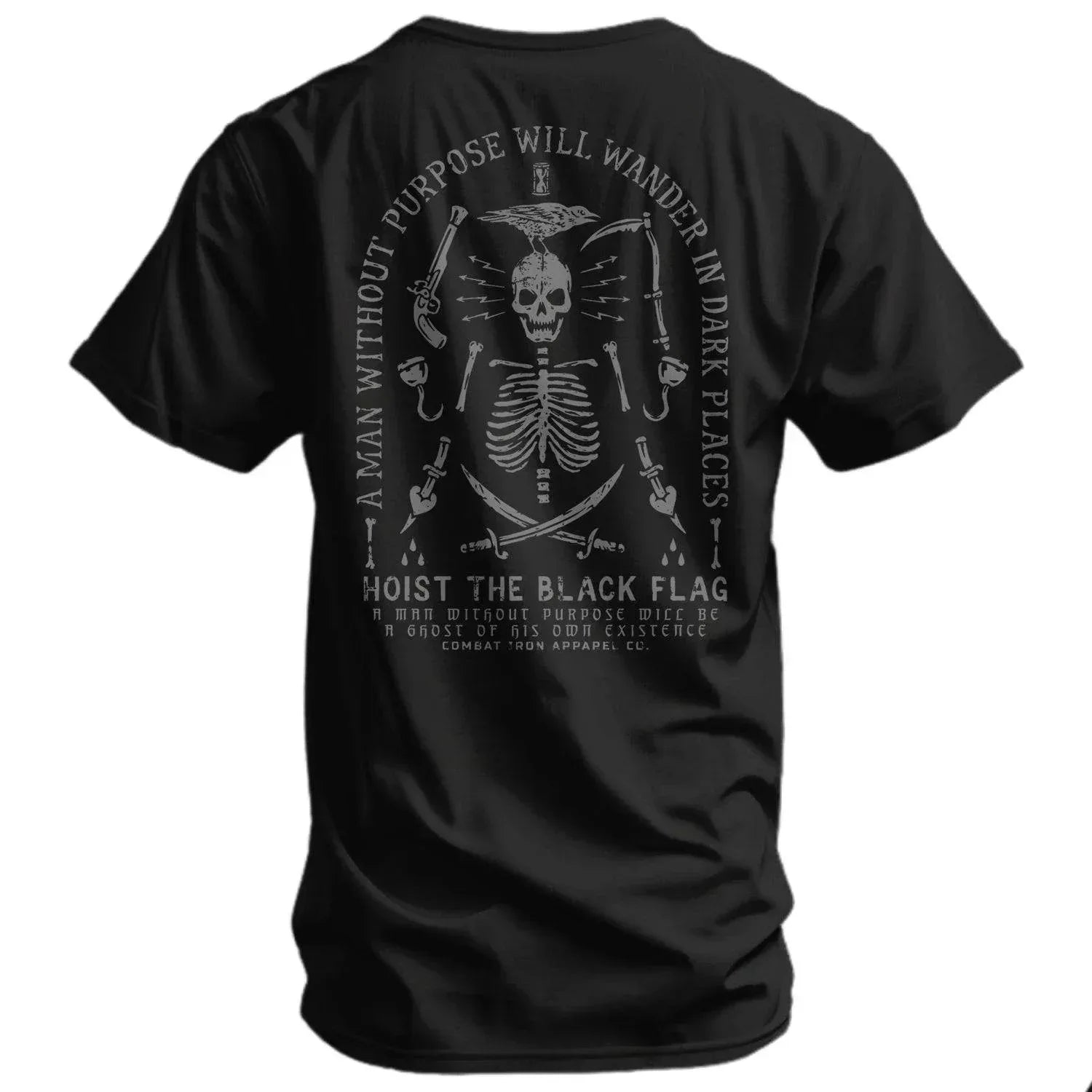 One Revolver Surfboards - Hoist the Black Flag Skull & Bones Men's T-Shirt GRAPHIC T-SHIRT