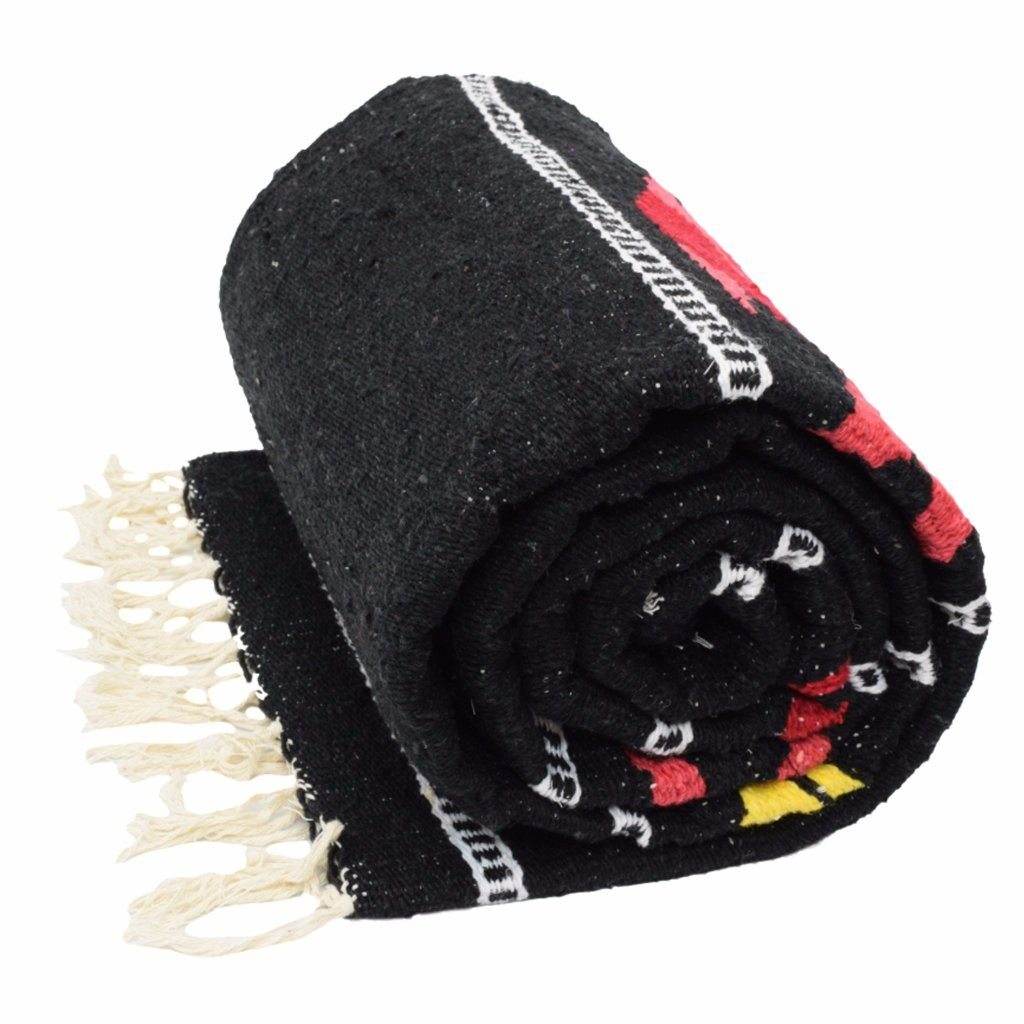 Black Baja Fish Yoga Blanket - One Revolver Surfboards