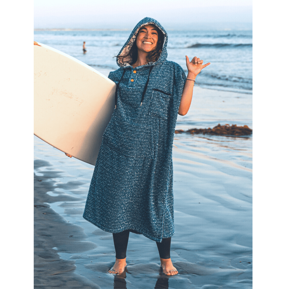 Surf Changing Poncho - Indigo Blue - One Revolver Surfboards