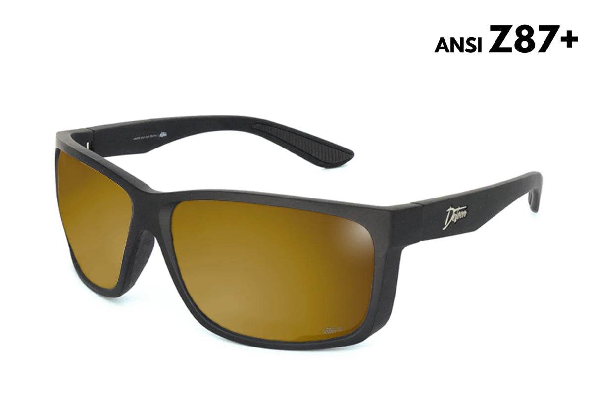 Breach - Matte Black - 24K Gold Polarized ANSI Z87+ - One Revolver Surfboards