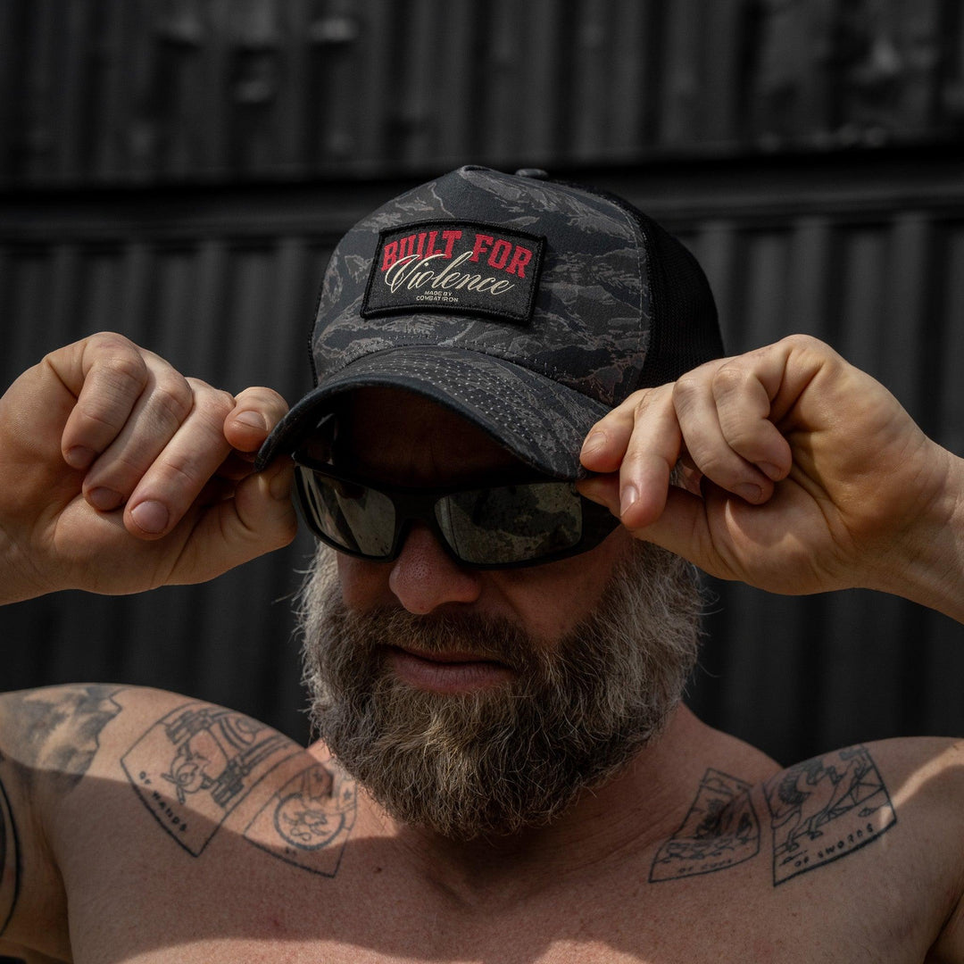 One Revolver Surfboards - Built For Violence Patch Five Panel Breacher Snapback Hat Hats