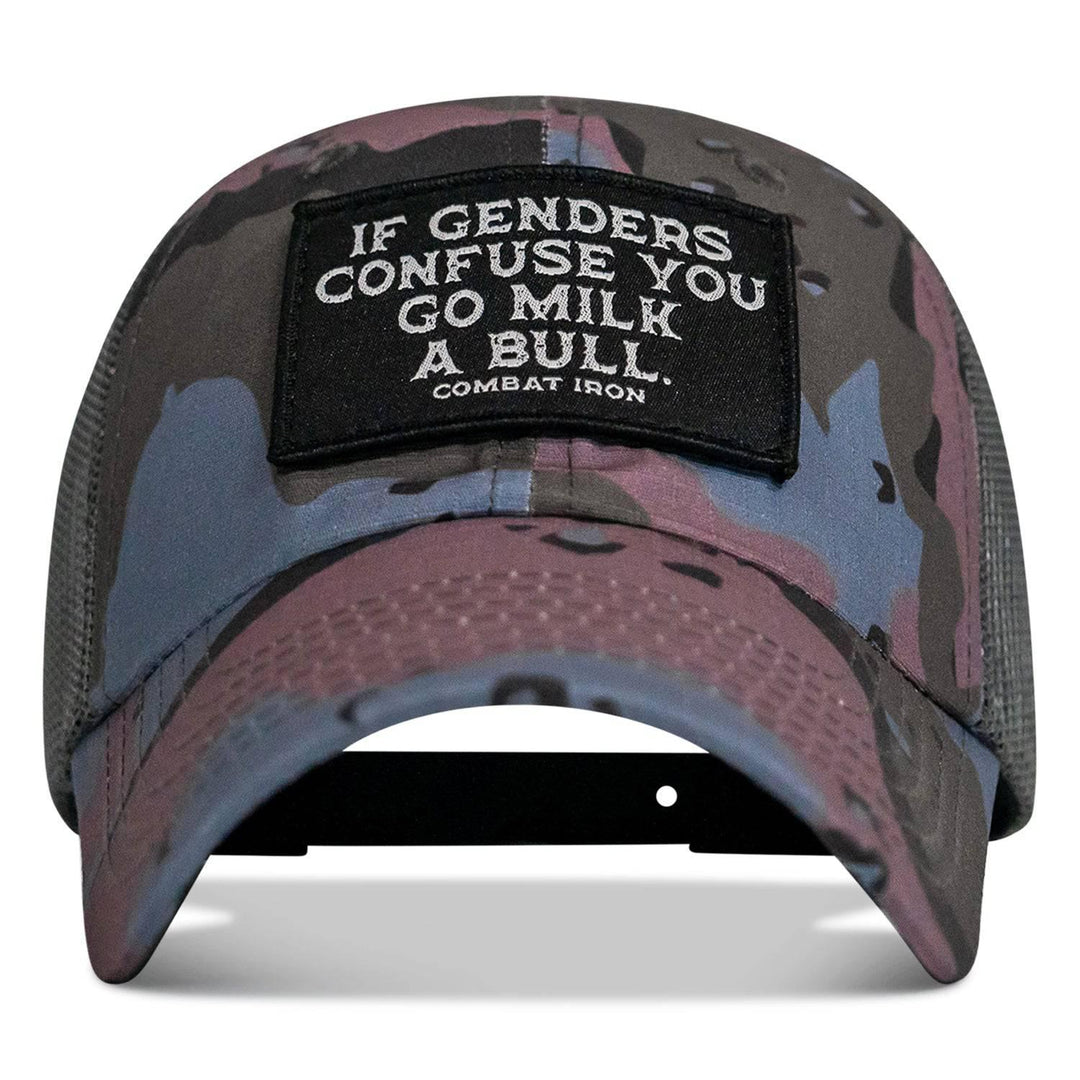 One Revolver Surfboards - If Genders Confuse You Go Milk A Bull Patch Ripstop Tactical Hat HEADWEAR