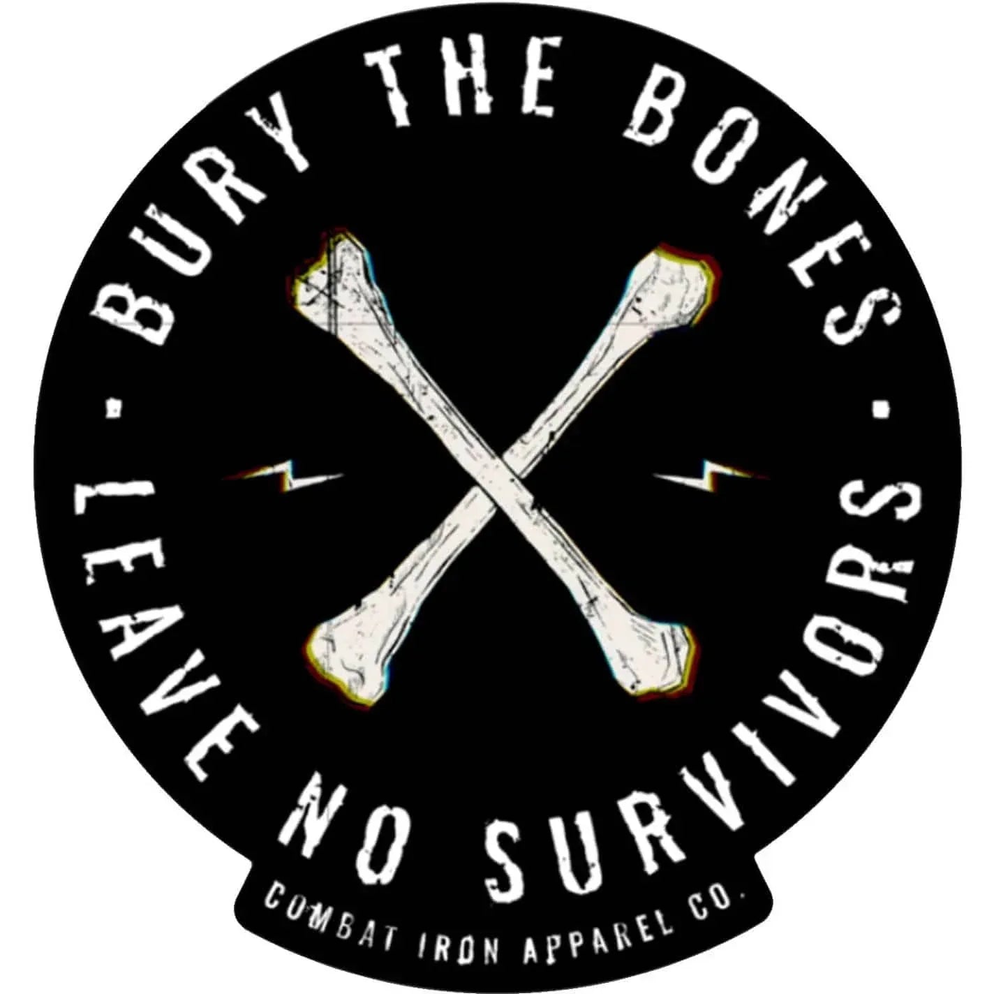 One Revolver Surfboards - BURY THE BONES. LEAVE NO SURVIVORS. Decal DECAL