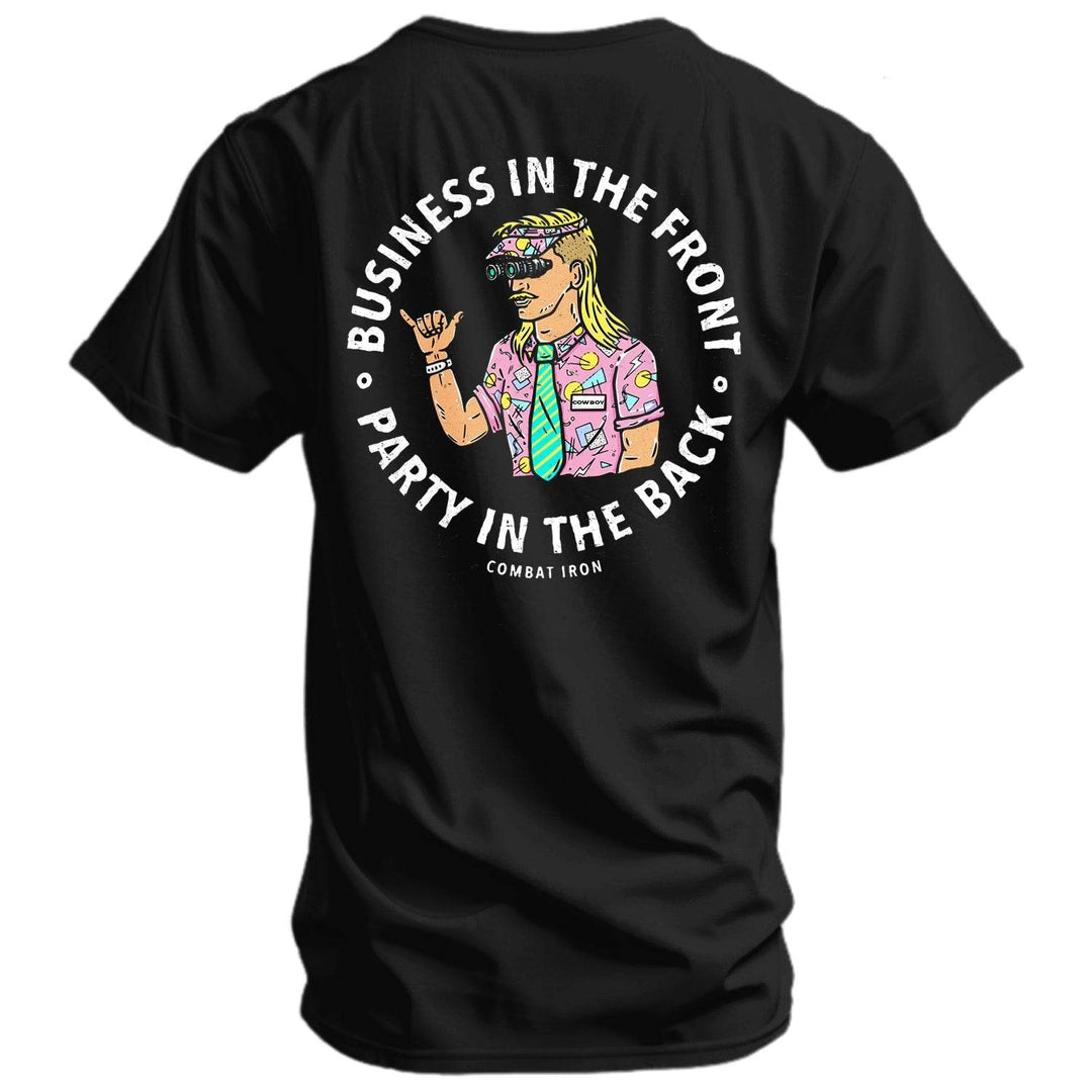 Business In The Front. Party In The Back. Party Men's T-Shirt - One Revolver Surfboards