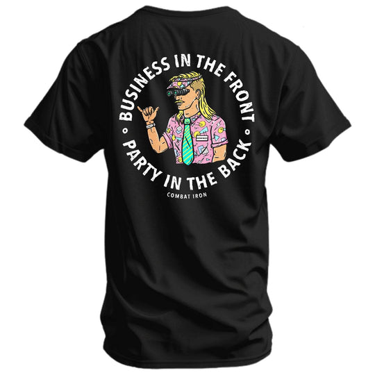 Business In The Front. Party In The Back. Party Men's T-Shirt - One Revolver Surfboards