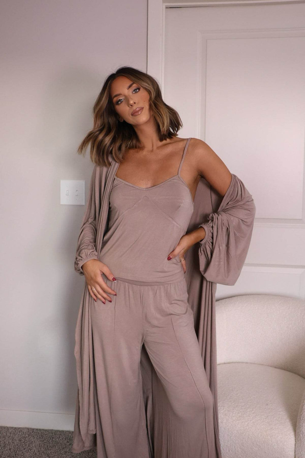 Buttery Soft Taupe Cami Tank Top - FINAL SALE - One Revolver Surfboards