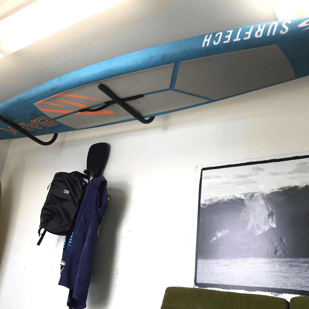 SUP Ceiling or Wall Storage Rack | Longboard & Paddleboard Mount - One Revolver Surfboards