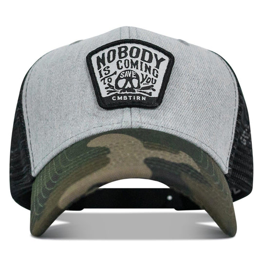 One Revolver Surfboards - Nobody Is Coming To Save You Skull Patch Original Ripstop Snapback Hat HEADWEAR