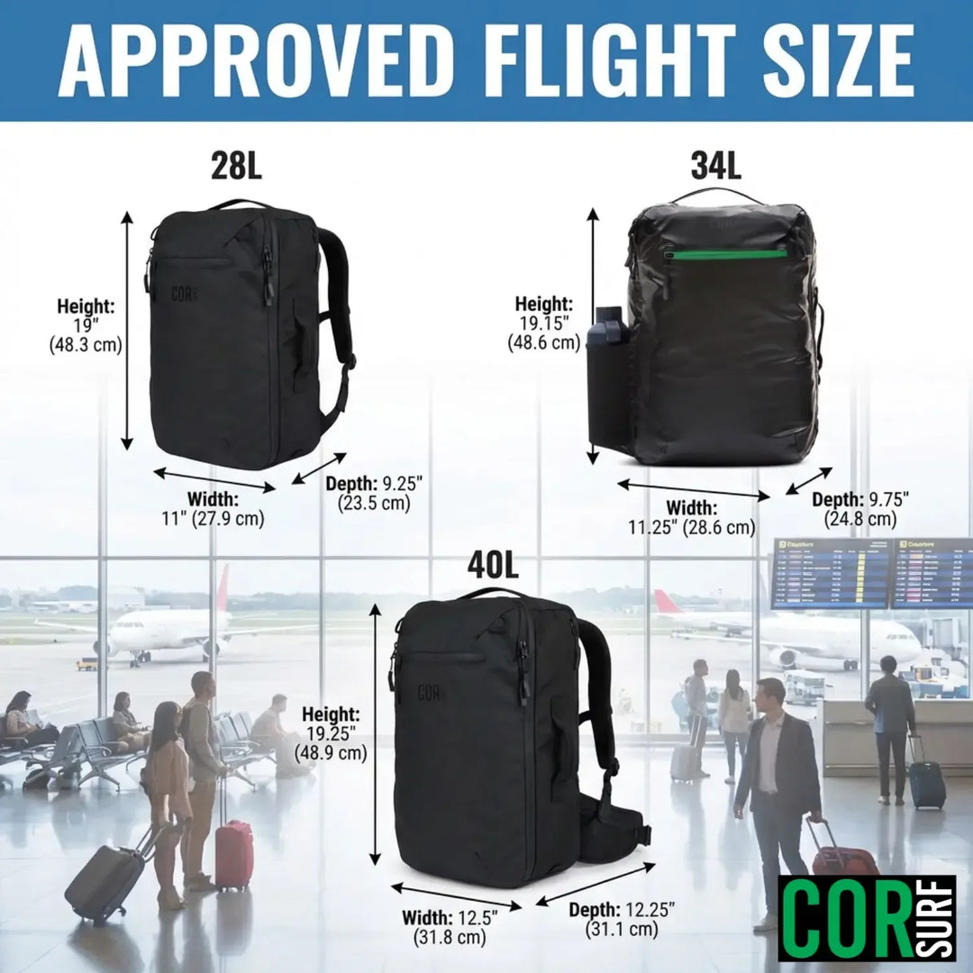 One Revolver Surfboards - The Island Hopper Travel Backpack 40L Backpacks
