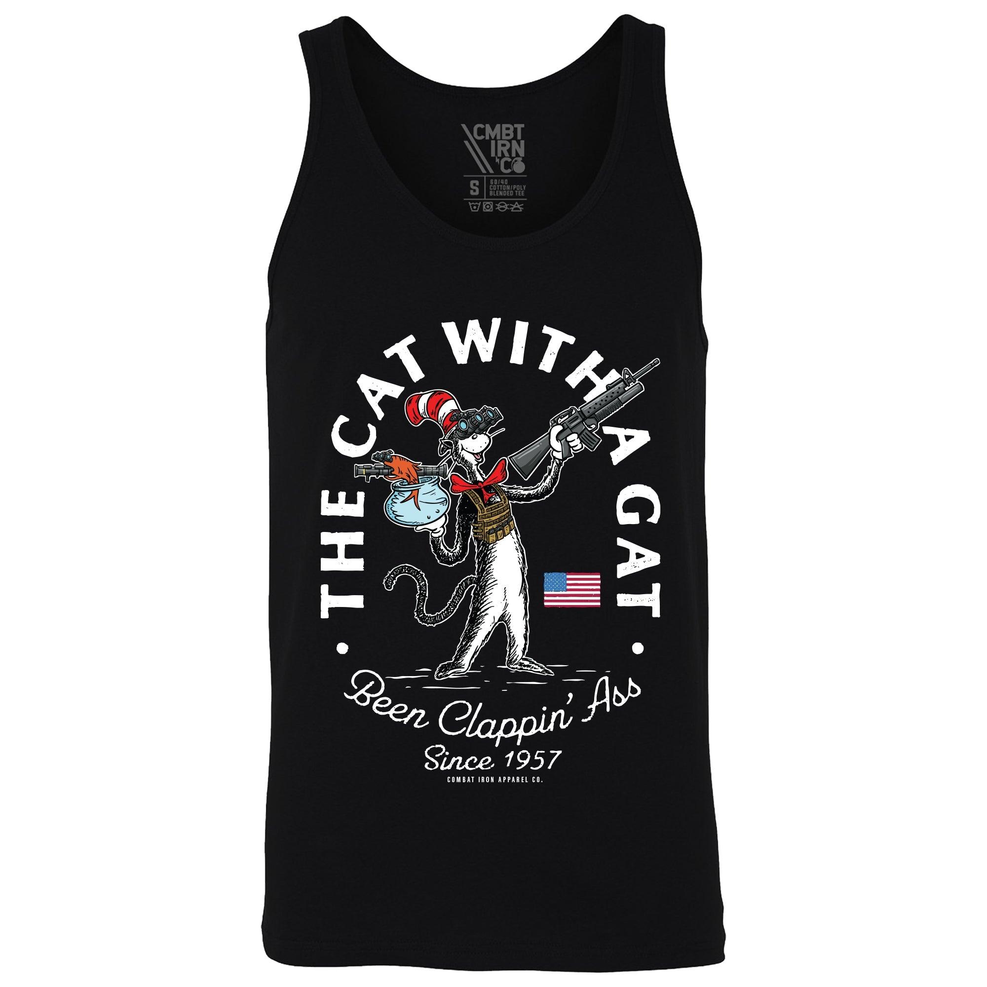 One Revolver Surfboards - Cat With A Gat Men's Tank MEN'S TANK TOP