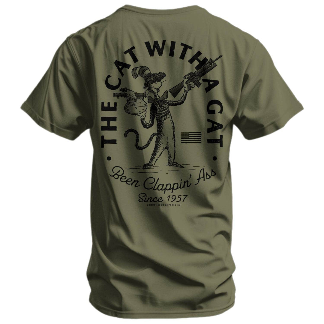 The Cat With A Gat Remix Men's T-Shirt - One Revolver Surfboards