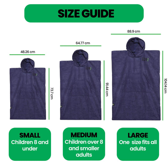 One Revolver Surfboards - Changing Towel Poncho | Solid Colors | Medium and Large Apparel &amp; Accessories