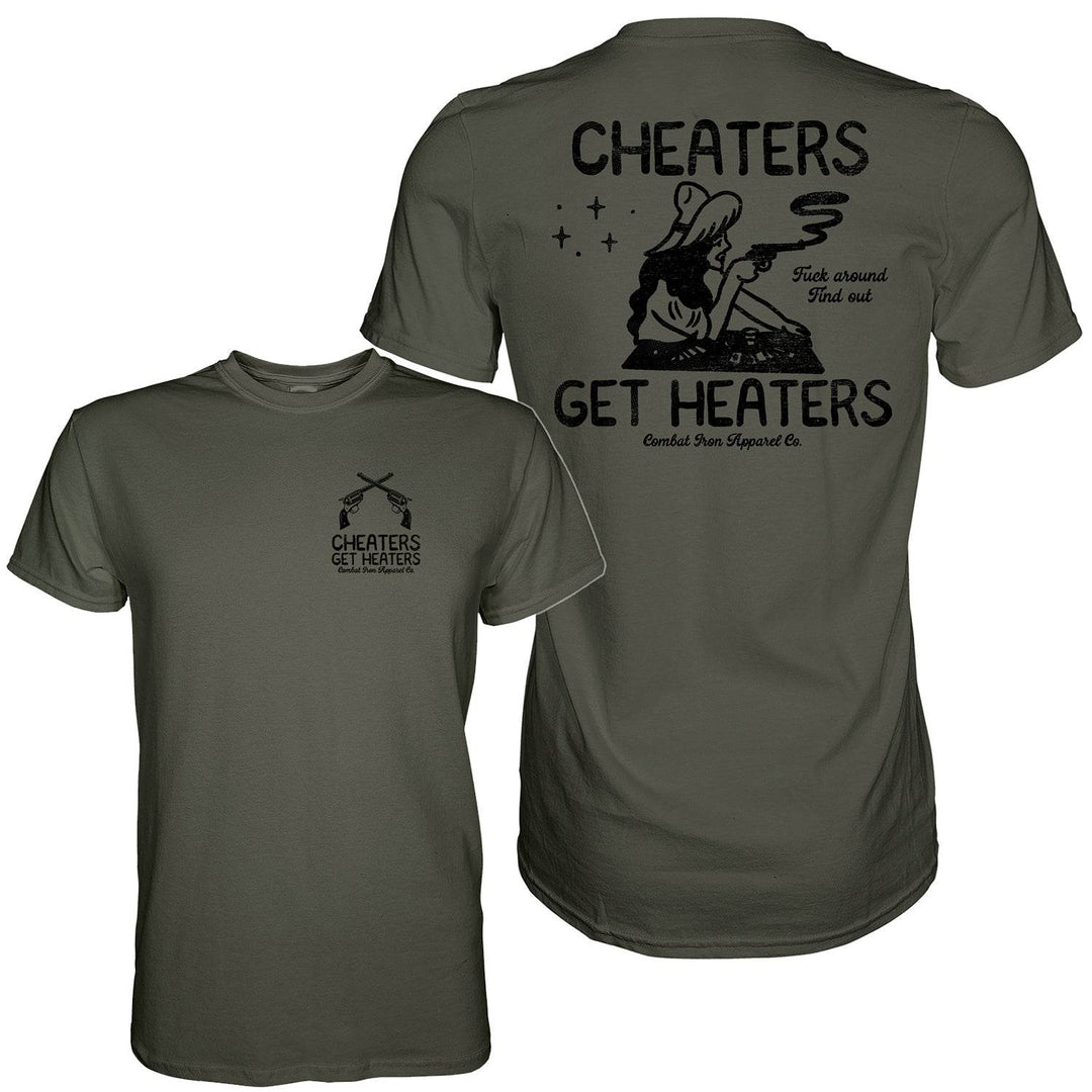 Cheaters Get Heaters Cowboy Edition Men's T-Shirt - One Revolver Surfboards