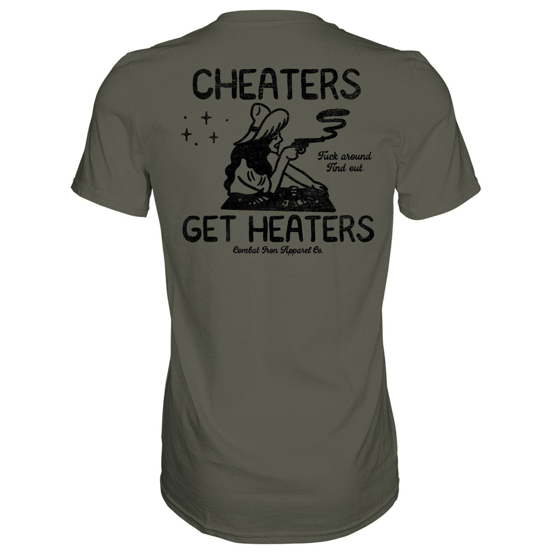 Cheaters Get Heaters Cowboy Edition Men's T-Shirt - One Revolver Surfboards