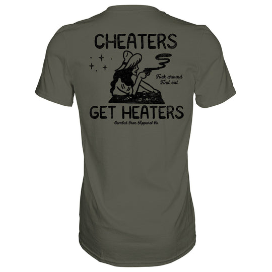 Cheaters Get Heaters Cowboy Edition Men's T-Shirt - One Revolver Surfboards