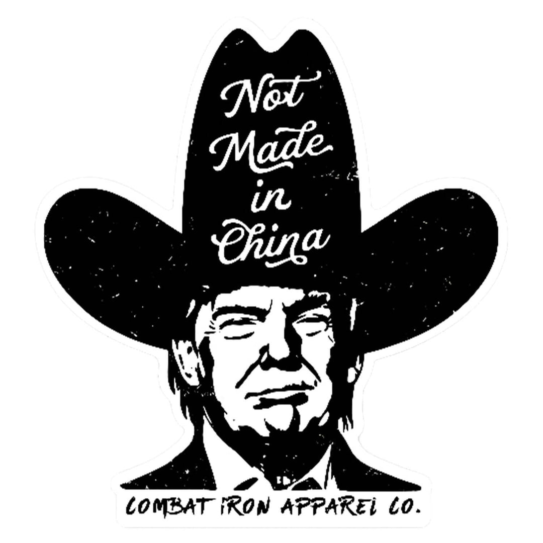 Not Made In China Trump Decal - DECAL - One Revolver Surfboards