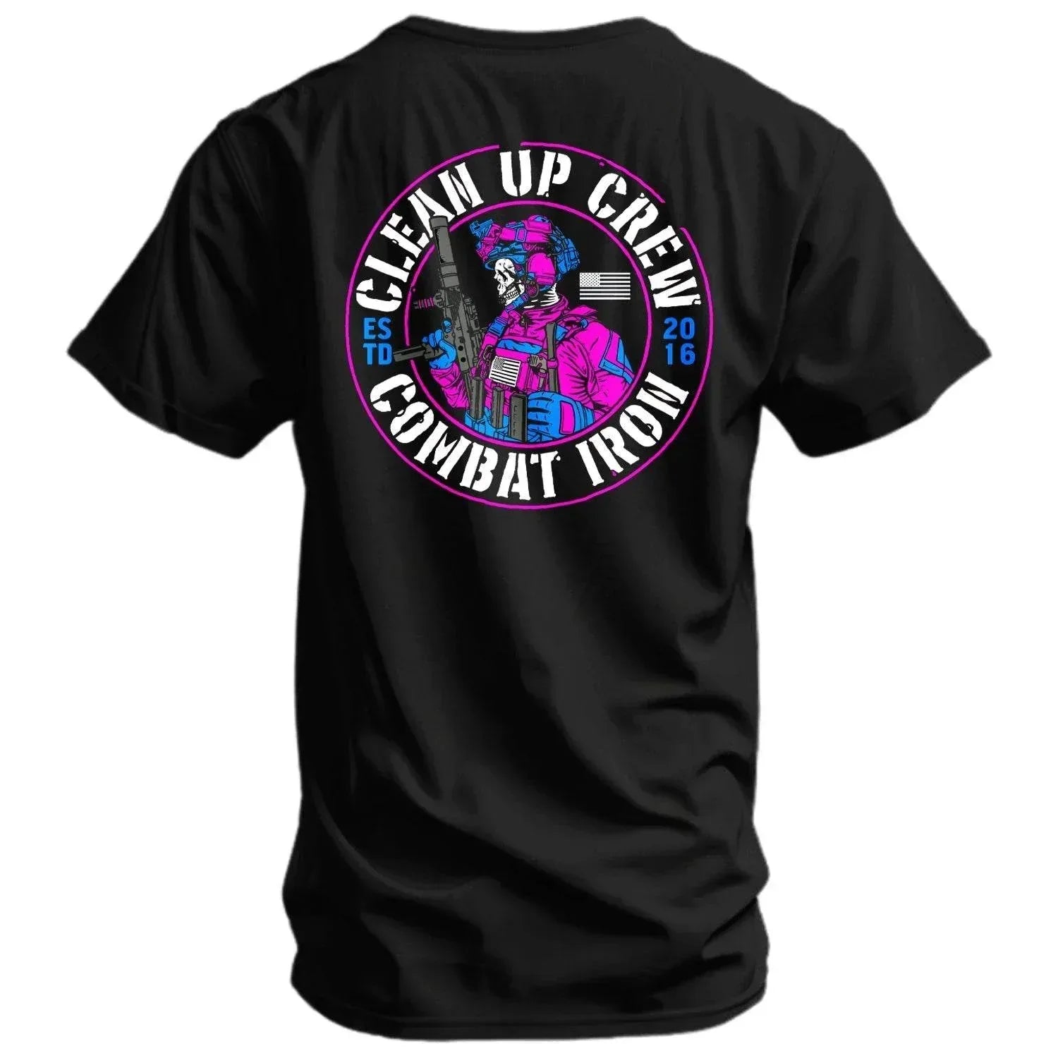 One Revolver Surfboards - Clean up Crew Operator Skull Men's T-Shirt GRAPHIC T-SHIRT