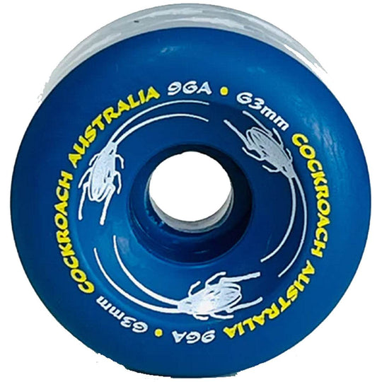 COCKROACH ORIGINAL BLUE 63mm 96A SKATEBOARD WHEELS - One Revolver Surfboards