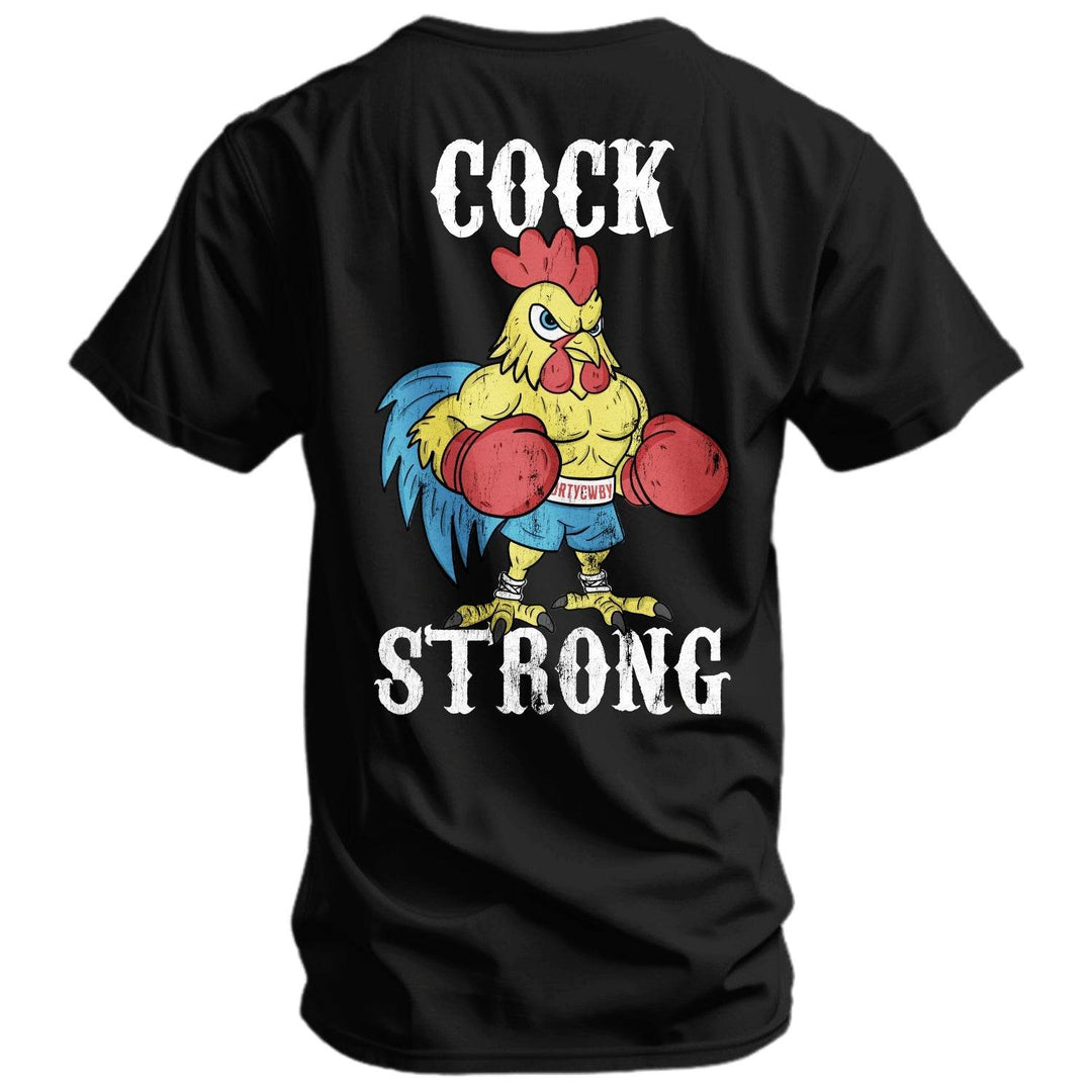 Boxing Chicken C*ck Strong Men's T-Shirt - GRAPHIC T-SHIRT - One Revolver Surfboards