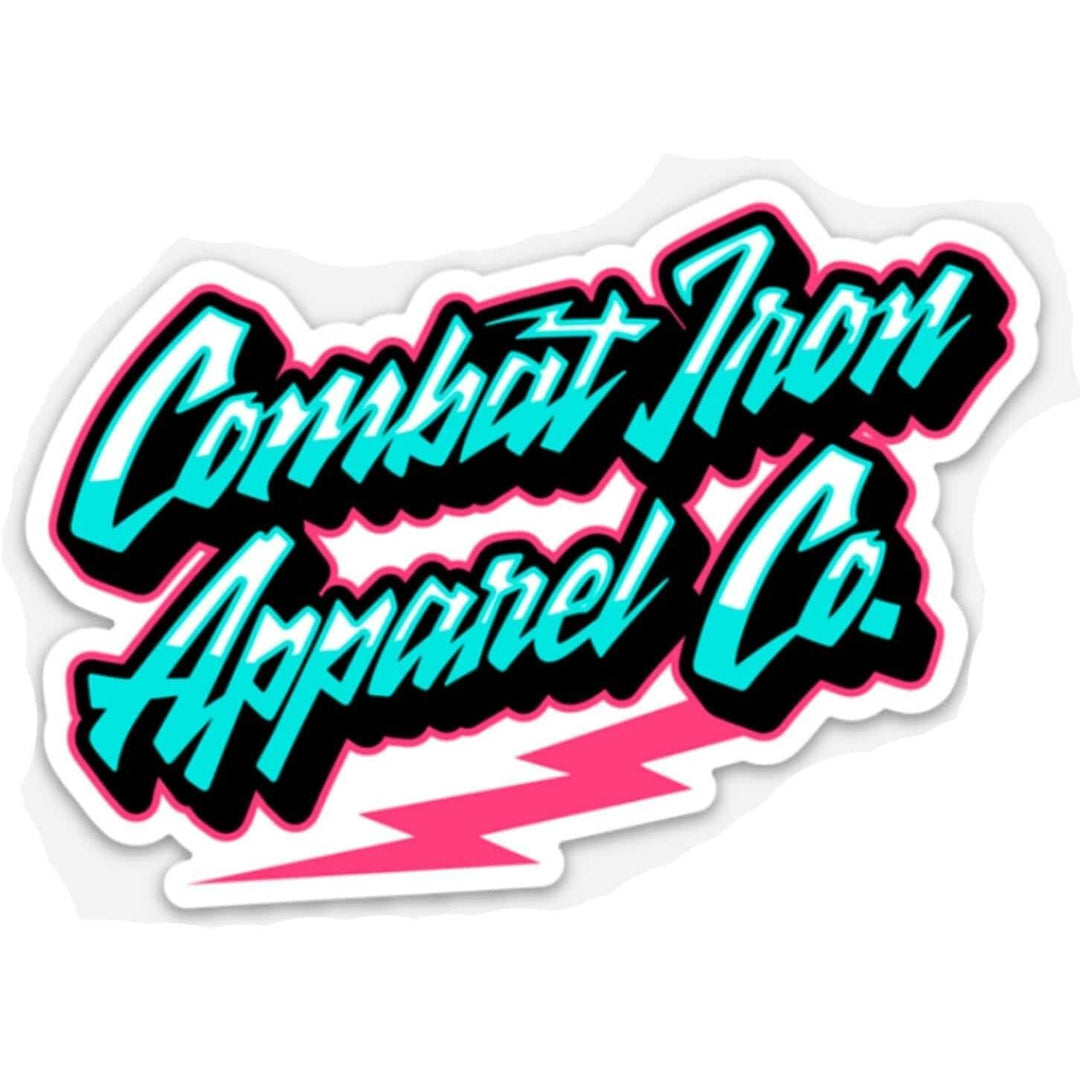 RETRO BRANDED COMBAT IRON Decal - One Revolver Surfboards