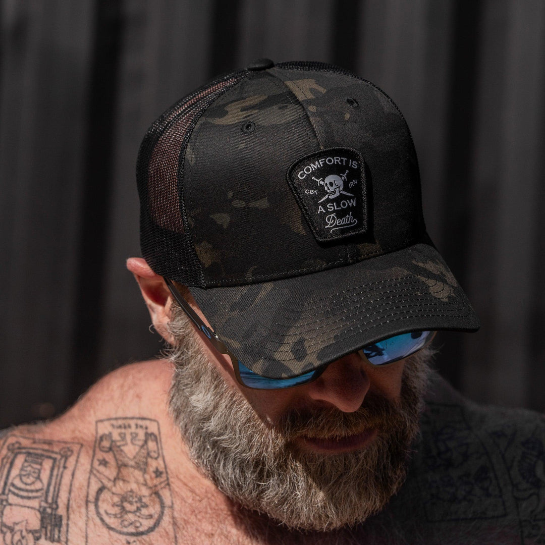 One Revolver Surfboards - Comfort Is A Slow Death Patch Snapback Hat HEADWEAR