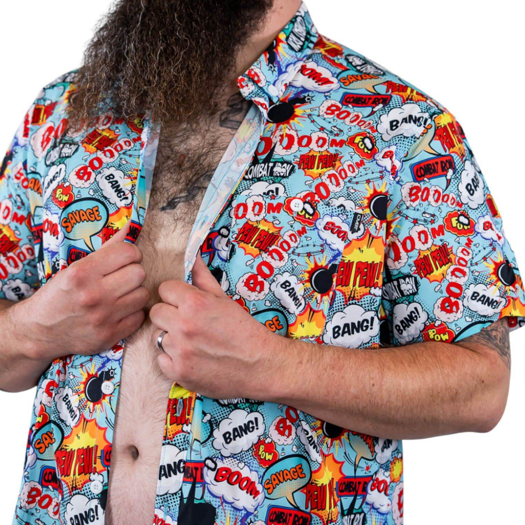 Men's Flex Button Up - One Revolver Surfboards