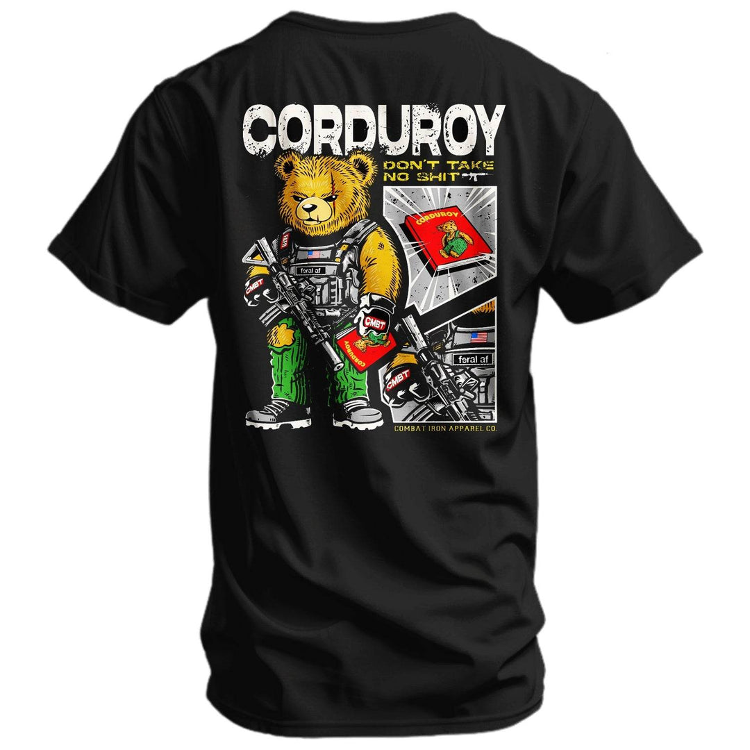 Corduroy The Bear - Don't Take No Sh*t Men's T-shirt - One Revolver Surfboards