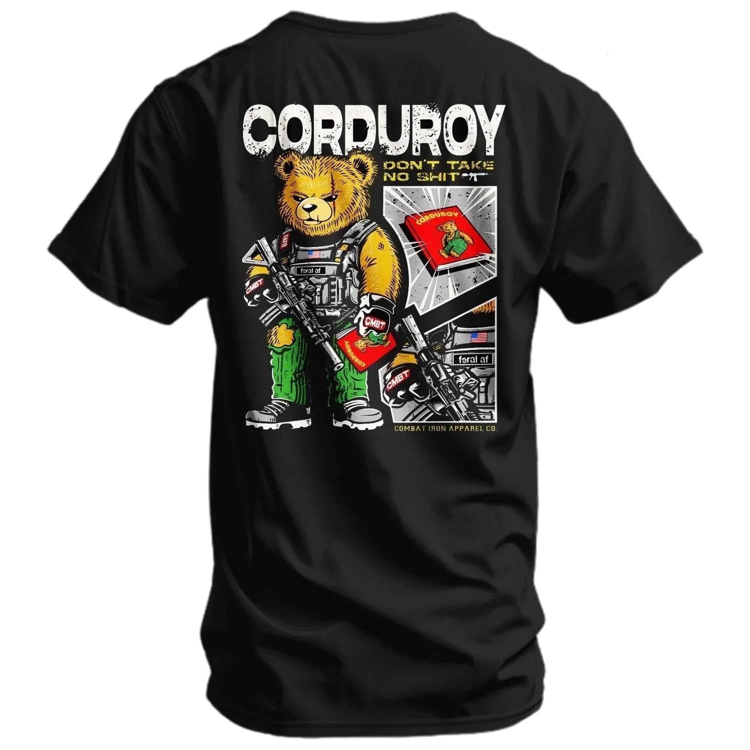 One Revolver Surfboards - Corduroy The Bear - Don't Take No Sh*t Men's T-shirt GRAPHIC T-SHIRT