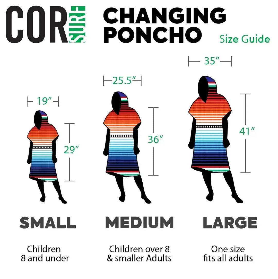 Changing Towel Poncho (Kona) Large Size - One Revolver Surfboards