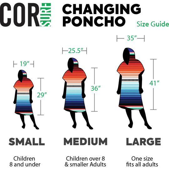 Changing Towel Poncho (Sarape) Medium Size - Apparel & Accessories - One Revolver Surfboards
