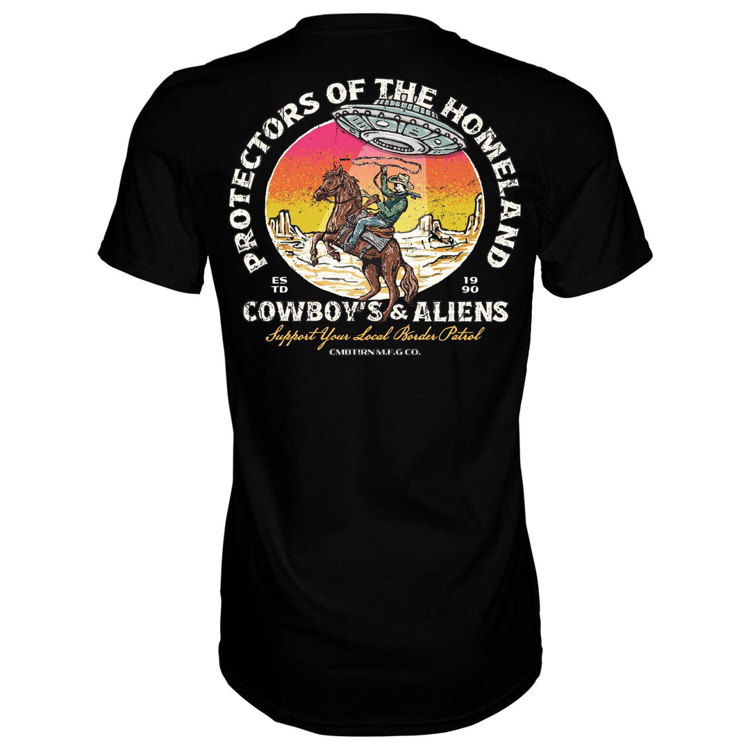 Border Patrol | Cowboy's & Aliens Men's T-Shirt - One Revolver Surfboards
