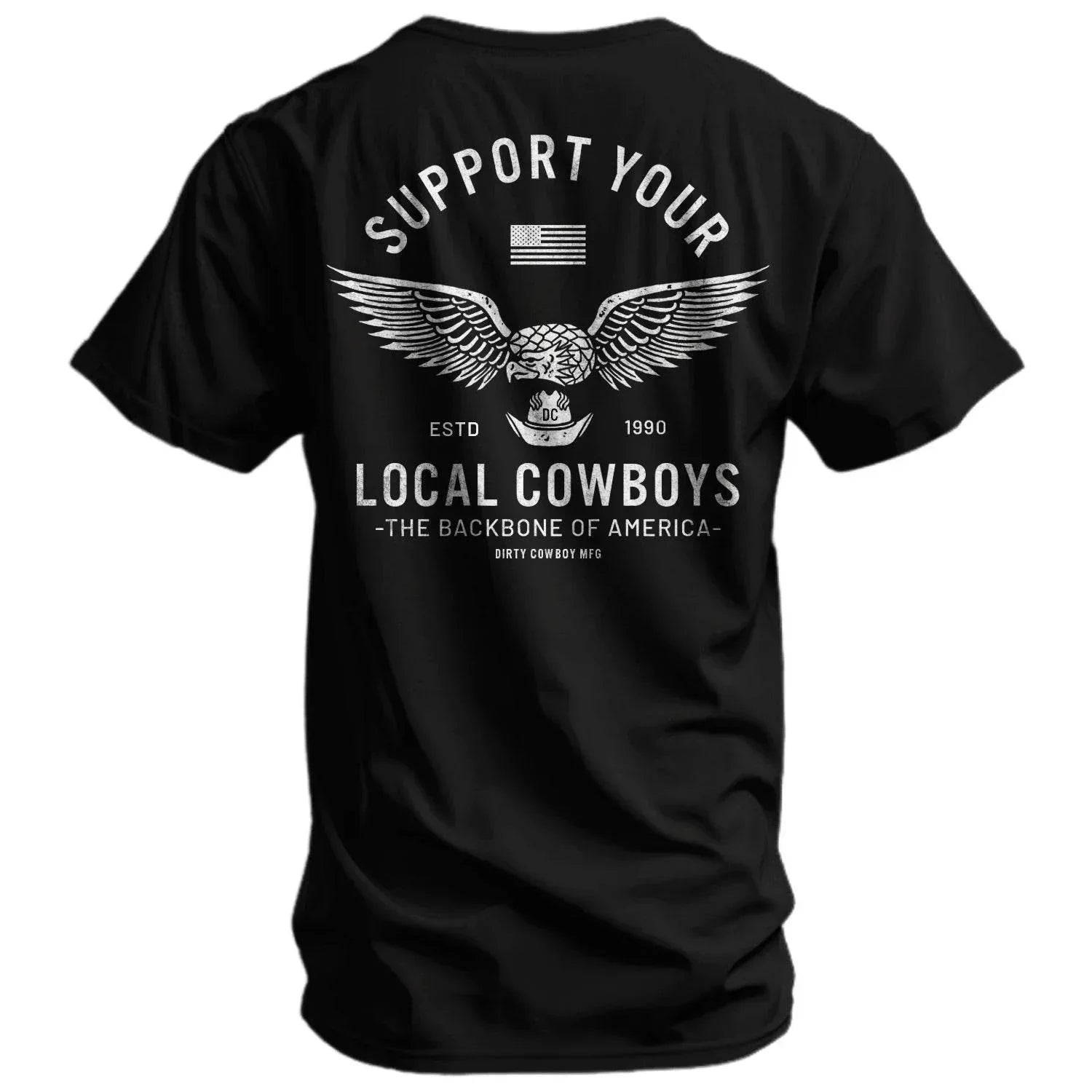 One Revolver Surfboards - Support Your Local Cowboys Men's T-Shirt GRAPHIC T-SHIRT