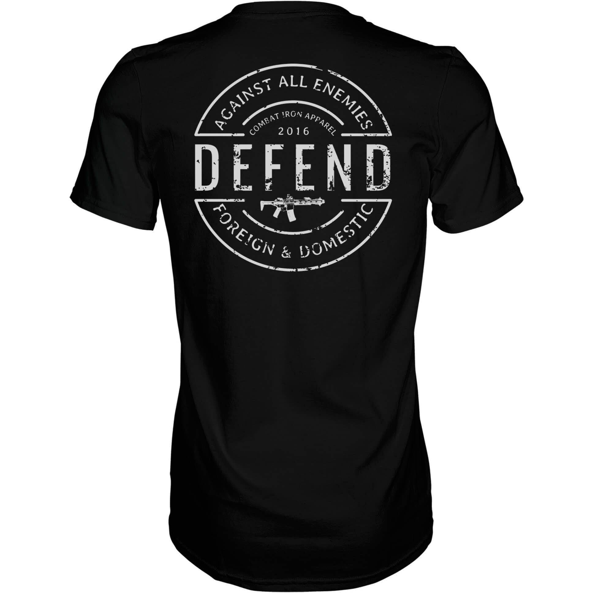 DEFEND AGAINST ALL ENEMIES MEN'S T-SHIRT - One Revolver Surfboards