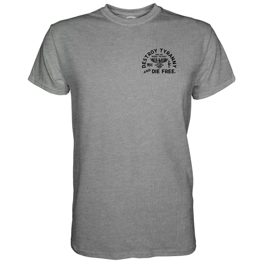 Destroy Tyranny and Die Free Men's T-Shirt - One Revolver Surfboards