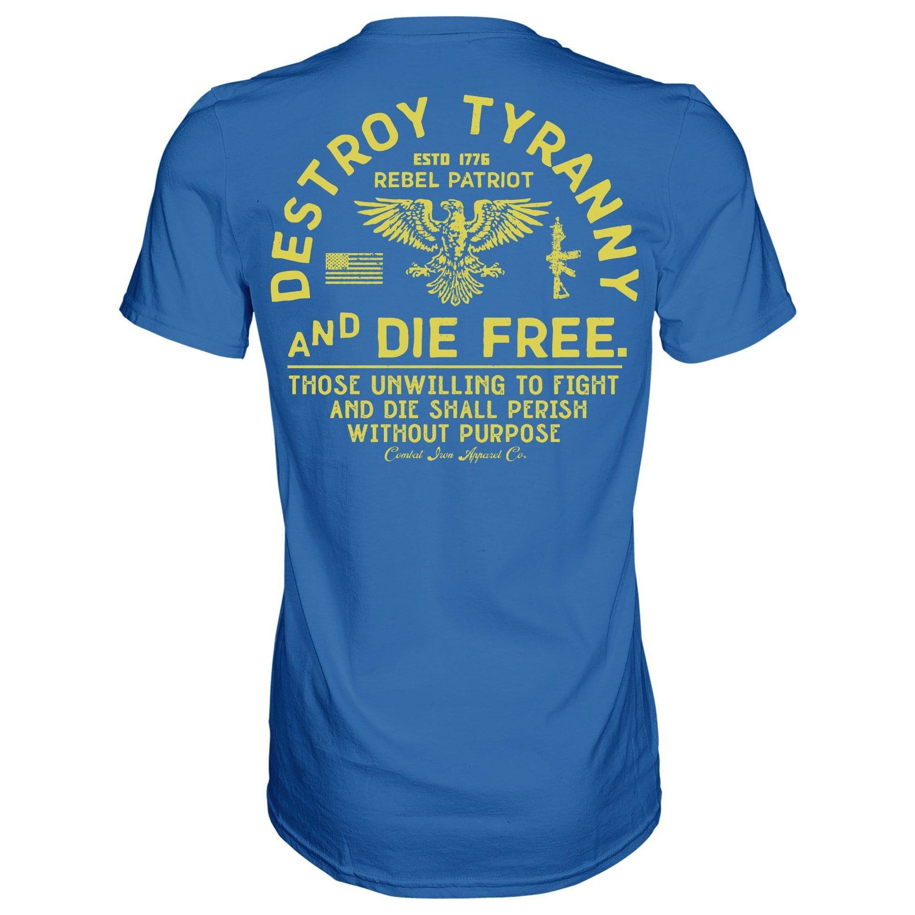 Destroy Tyranny and Die Free Men's T-Shirt - One Revolver Surfboards
