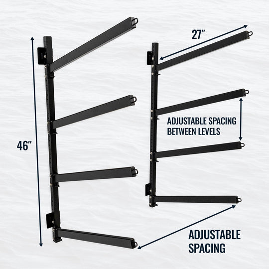 Sandbridge SUP & Surfboard Storage | Outdoor Adjustable Rack | 4 Level - One Revolver Surfboards