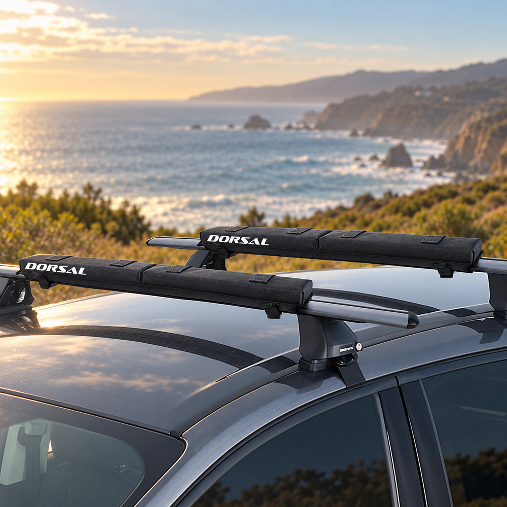 DORSAL 29" Folding Roof Rack Pads - Surfboard, Kayak & SUP