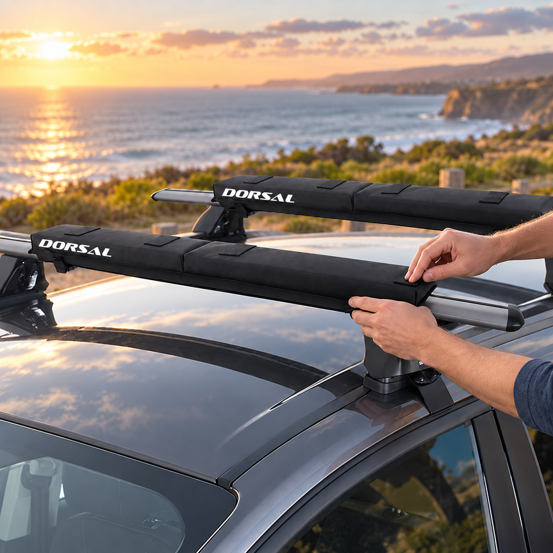DORSAL 29" Folding Roof Rack Pads - Surfboard, Kayak &amp; SUP