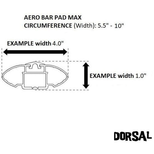 DORSAL Sunguard (No Fade) Aero Roof Rack Pads and 15 ft Straps - Pack of 4 for Car Surfboard Kayak SUP Snowboard