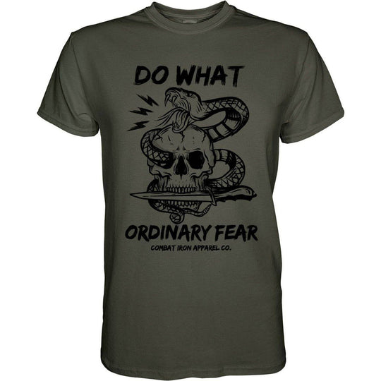 DO WHAT ORDINARY FEAR Snake & Skull Men's T-shirt - One Revolver Surfboards