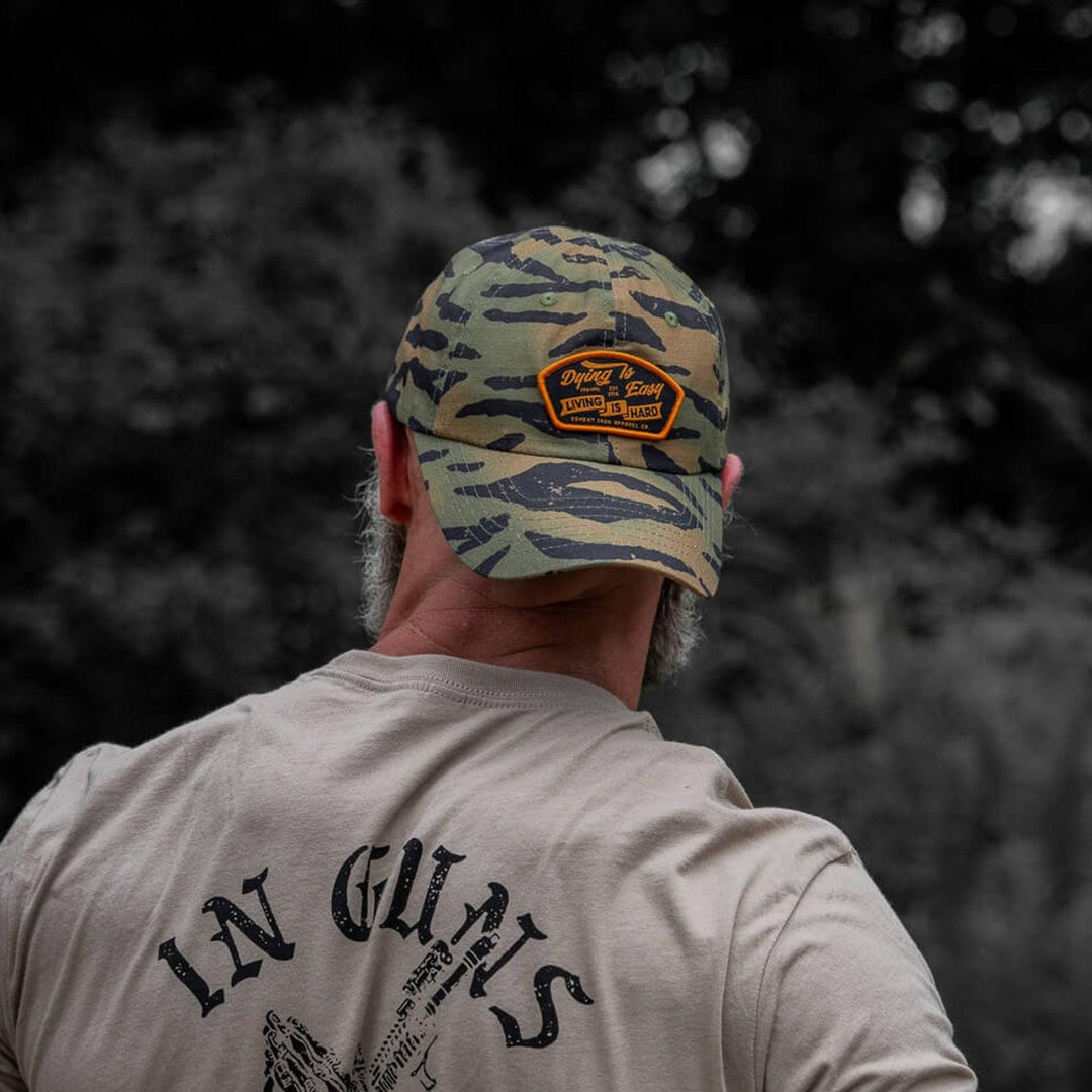 One Revolver Surfboards - Dying Is Easy, Living Is Hard Patch Tactical Ripstop Mesh Snapback Hat HEADWEAR