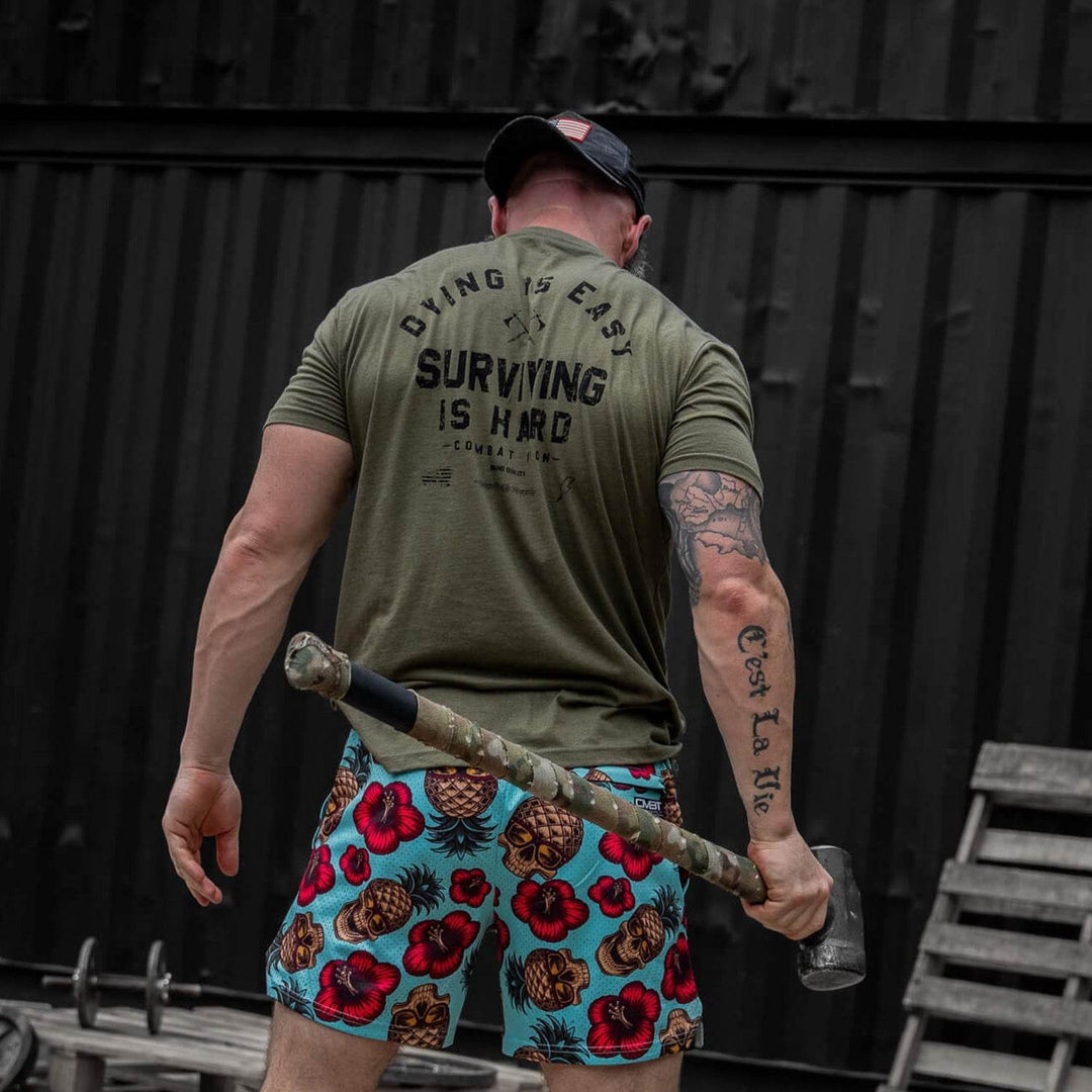Dying is Easy. Surviving Is Hard Men's T-Shirt - One Revolver Surfboards