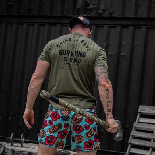Dying is Easy. Surviving Is Hard Men's T-Shirt - One Revolver Surfboards