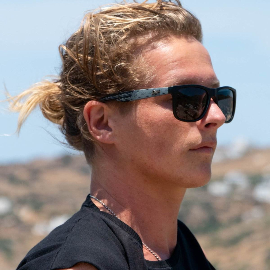 Eminence - Sharks & Stripes Blackout - Jet Black Lens Polarized - Eminence - One Revolver Surfboards