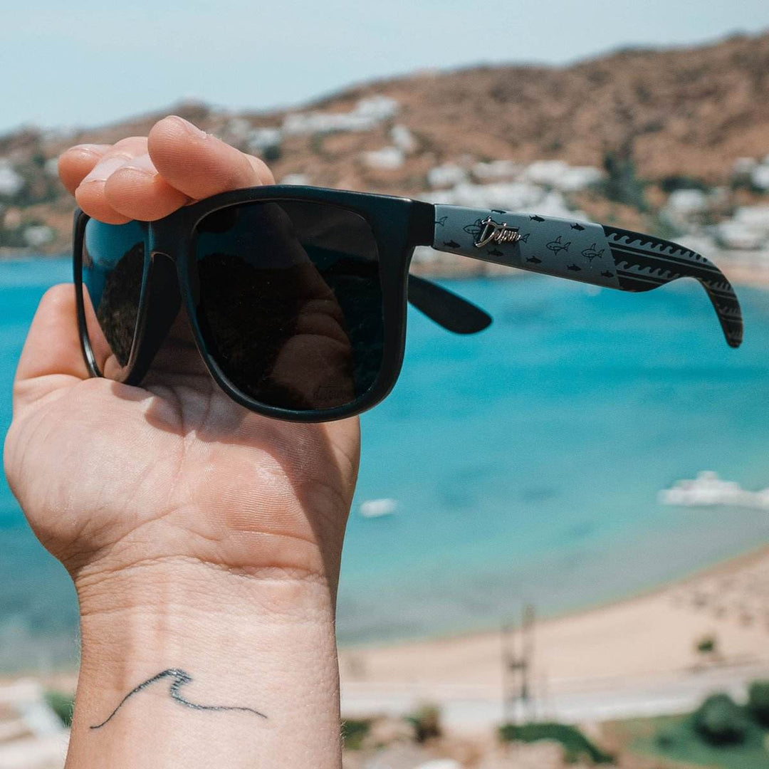 Eminence - Sharks & Stripes Blackout - Jet Black Lens Polarized - Eminence - One Revolver Surfboards