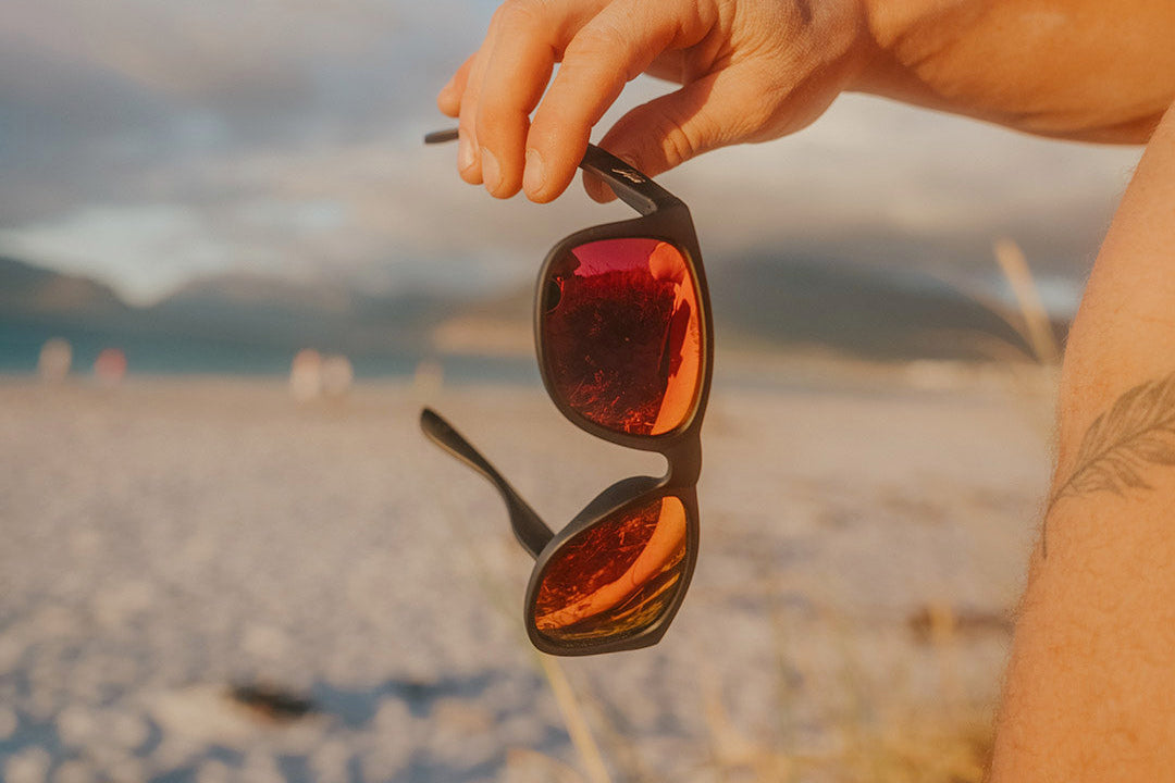 Eminence - Matte Black - Red Sunset Lens Polarized