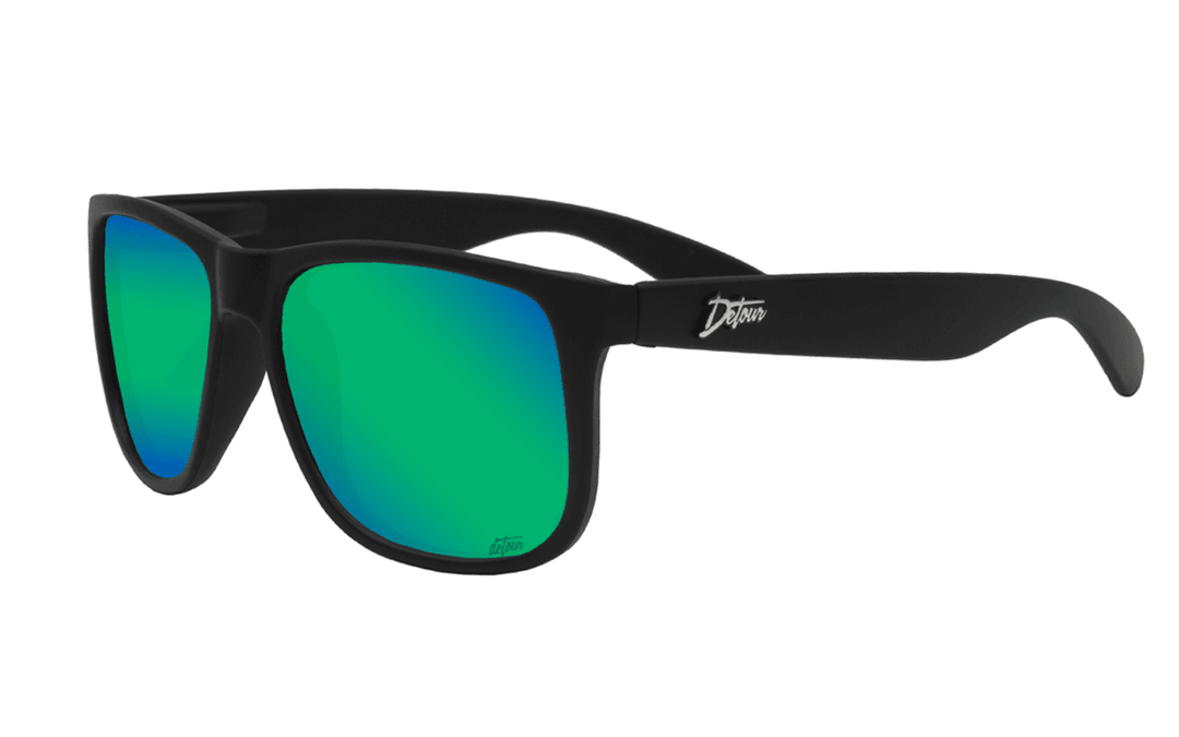 Eminence - Matte Black - Green Lens Polarized - One Revolver Surfboards