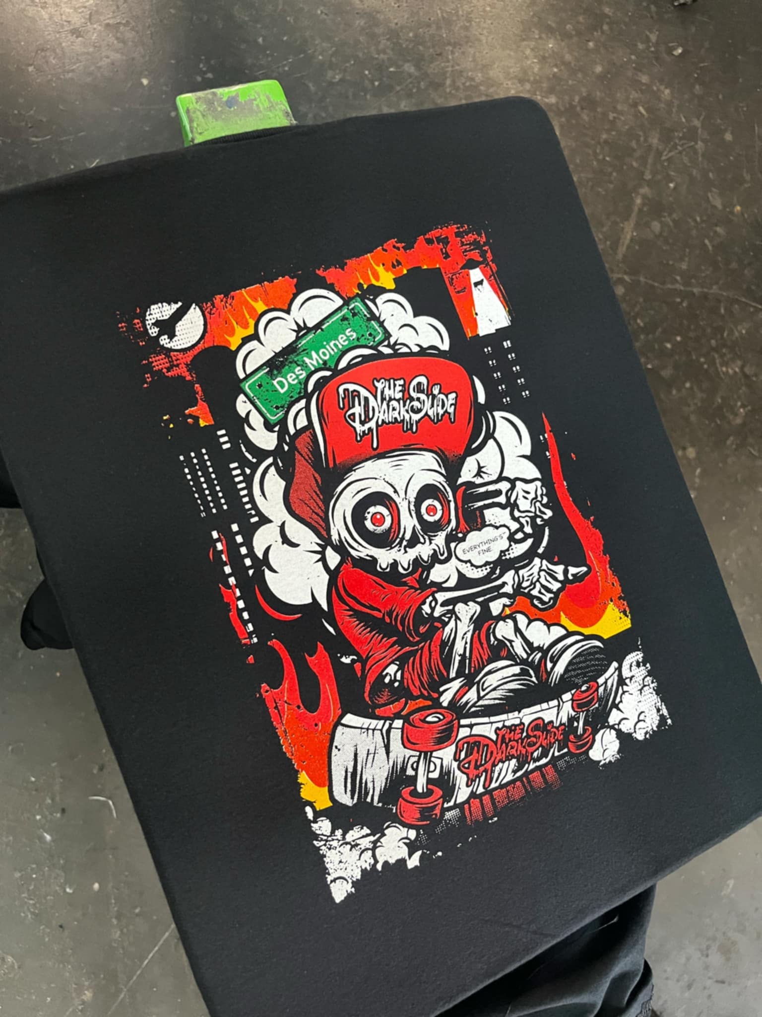 The Dark Slide "Everything's Fine DSM" T-Shirt - One Revolver Surfboards